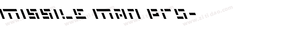 Missile Man Pro字体转换